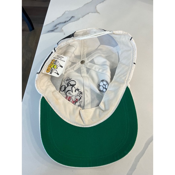 Disney Vintage Mickey Mouse Soccer Ball Baseball Cap Kids Adjustable Snapback - Picture 7 of 7